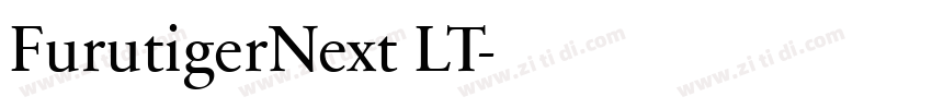 FurutigerNext LT字体转换